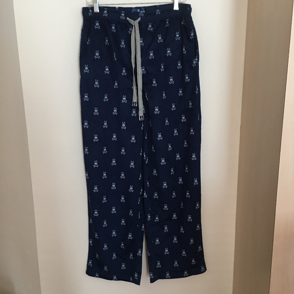 Navy Psycho Bunny Robert Godley All Over Print Drawstring/Elastic Men’s Pajama P